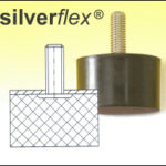 GeDe-Maschinenfüße-Gummi-Metall-Puffer-Silverflex